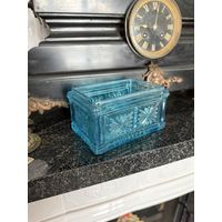 Старинная шкатулка ЦАРСКАЯ РОССИЯ купоросное стекло