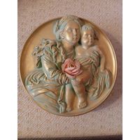 - Плакетка ЖОЗЕФИНА С МЛАДЕНЦЕМ НАПОЛЕОНОМ II 17х4 см из серии реплики мировых шедевров