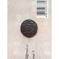 Полушка 1731 года красивая  перечекан с копейки Москва