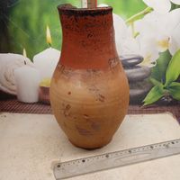 Гляк, глиняный кувшин старинный. большой.