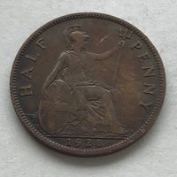 Великобритания пол-пенни 1928 Георг V