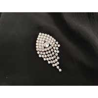 Брошь, винтаж, кристалы