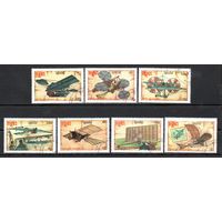 История авиации Камбоджа 1987 год серия из 7 марок