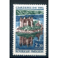 Франция - 1966г. - замок, архитектура, туризм - 1 марка - полная серия, MH [Mi 1565]. #2-Fr-53-A-1