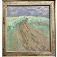 Кубарев В.Г. "Перед дождём", 1978г. Картон, масло. Размер 40х38 см.