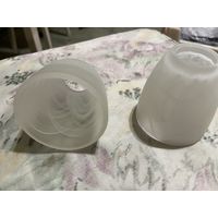 Плафон матовый Е14, стекло. 2 шт.