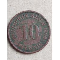 10 пфеннигов  1908 (27а7+)