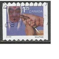 Канада. Резчик по дереву. 2002г. Mi#2025.