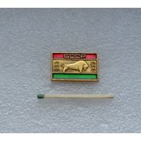 Зубр. Флаг БССР.