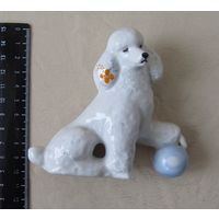 Все лоты с рубля.Статуэтка Пудель,Дулево,СССР