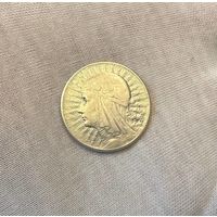 5 злотых 1934 со знаком, с рубля без МЦ!