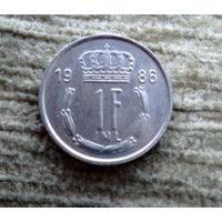 Werty71 Люксембург 1 франк 1986