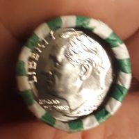 10 центов (дайм) 2025 сша ролл (50 монет) МД Денвер