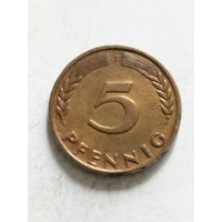 Германия 5 пфенинг 1950 J