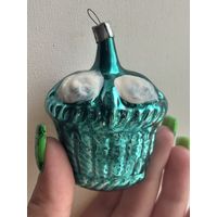 Ёлочная игрушка корзиночка СССР