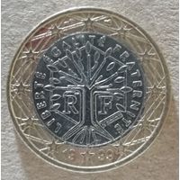 Франция 1 евро 1999 год, KM# 1288
