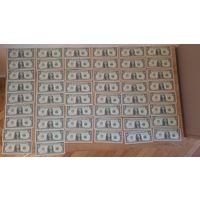 Купюра доллар номер по порядку