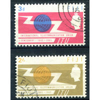 Британские колонии - Фиджи - 1965г. - 100 лет Международному союзу электросвязи - 2 марки - полная серия, гашёные [Mi 183-184]. #2-Bc-50-A-1