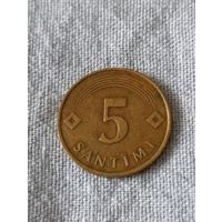 Латвия. 5 сантимов 1992 года. (2)