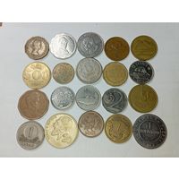 Сборный лот монет : 20 монет из 20 стран .
