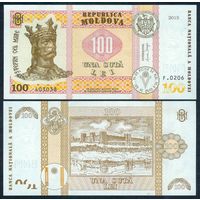 Молдавия (Молдова) 100 лей 2015 (2025) год, Анка Драгу (Anca Dragu), UNC
