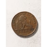 Бельгия 2 сентима 1912