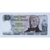 5 песо 1984 Аргентина