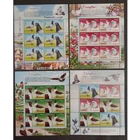 Марки Беларуси 2011 года МЛ и чистые листы, Голуби, птицы, КМ 906/908, каталог 14,4 евро