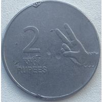 Индия 2 рупии 2008 г.