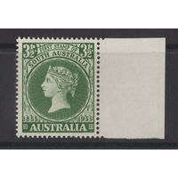 Австралия 1955 ** Queen Victoria, 100 лет первой марки в Южной Австралии (Mi 258)