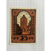 25 пфеннингов (нотгельды) 1921 г. Германия.