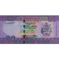 Соломоновы острова 20 долларов 2017 (UNC)