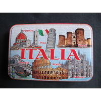 Коробка металлическая из-под печенья 19х13х4 см (Италия)