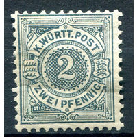 Королевство Вюртемберг - 1894г. - 2 Pf - 1 марка - полная серия, MH [Mi 60]. #1-Wu-1-A-1
