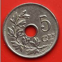 40-09 Бельгия 5 сантимов 1923 г. Единственное предложение монеты данного года на АУ