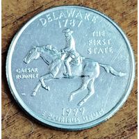 США 25 центов (квотер) 1999 г. D. Делавэр