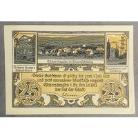Нотгельд , 25 пфеннигов, Эшерсхаузен 1921 год Веймарская республика