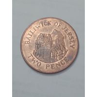 Джерси 2 пенса 2006 года .