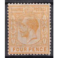 20.BrK. Великобритания. Колонии. Багамские острова. Георг V. Стандарт. 4P. 1912 г. Mi.#39.