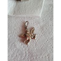 Кулон амурчик. Серебро.