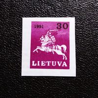 Марка Литва 1991 год Стандарт