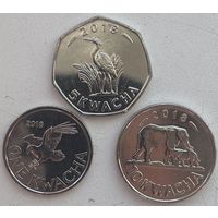 Малави 1, 5, 10 квача 2018 г. Набор 3 шт.