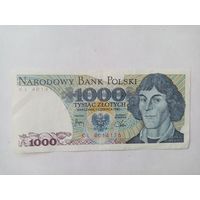 БАНКНОТА 1000 ЗЛОТЫХ ПОЛЬША-1982 год