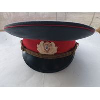 Фуражка повседневная офицера МВД СССР. размер 55
