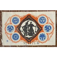 Нотгельд 50 пфеннигов 1921 год. Билефельд,. Веймарская республика
