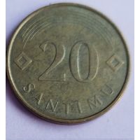 Латвия 20 сантимов  2007