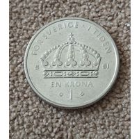 Швеция 1 крона 2008