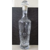 Все лоты с рубля.Графин герб г.Борисов,хрусталь,Борисовский х/з,ручная работа,h-40 см.