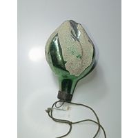 Ёлочная игрушка  -  Бутон Хлопка . СССР  . Стекло .