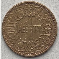 Испания 1 песета 1944 г.